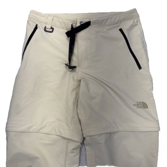 The North Face Pant Mens M Beige Paramount Trail Convertible Belted Hiking 34x30 - Picture 3 of 12